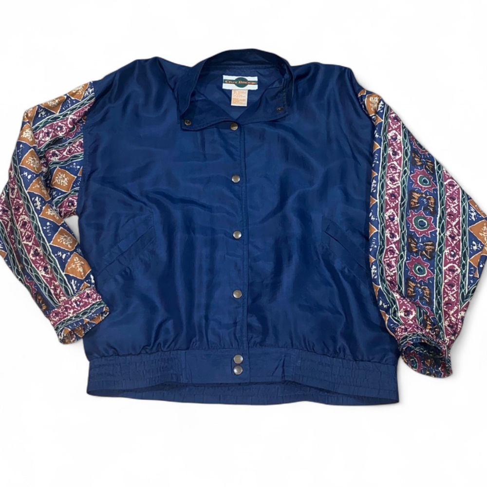 Out Brook Blue Silk Garment